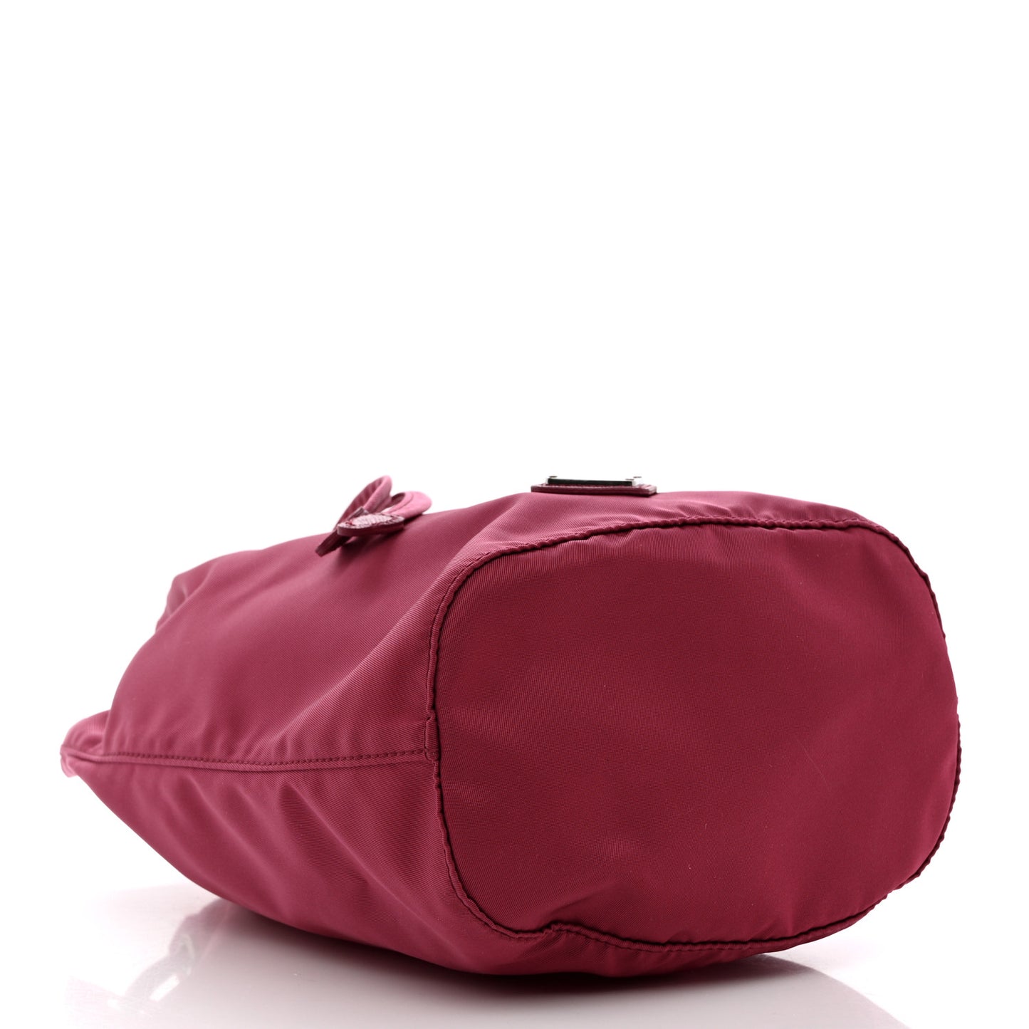 Saffiano Tessuto Nylon Vela Bucket Wristlet