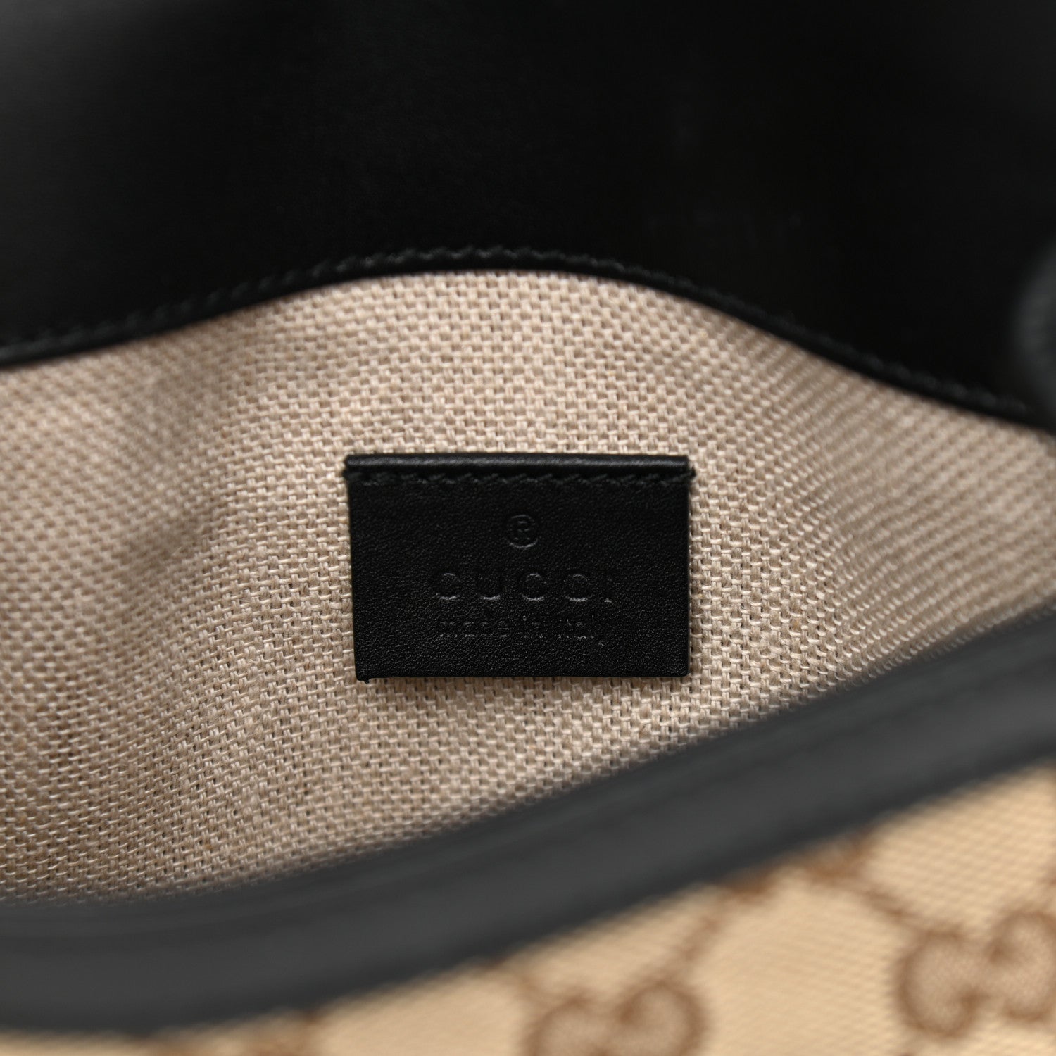 Gucci Monogram Small Lady Web Shoulder Bag Beige Black 6 of 11