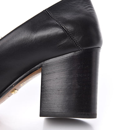 Gucci Calfskin Web Peyton Loafer Pumps 35 Black 8 of 12