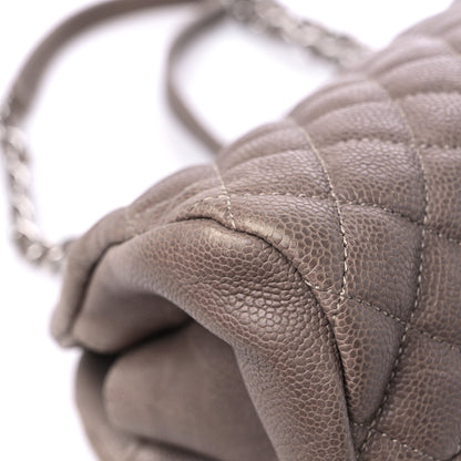 Chanel Caviar Medium Just Mademoiselle Bowling Bag Grey 10 of 14