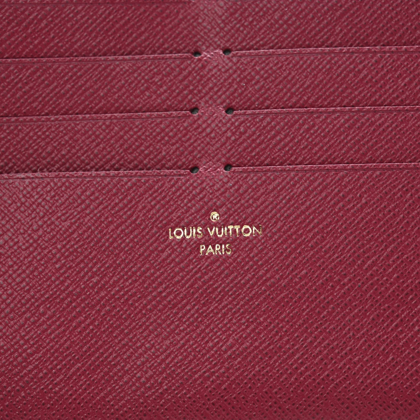Calfskin Felicie Card Holder Insert Fuchsia