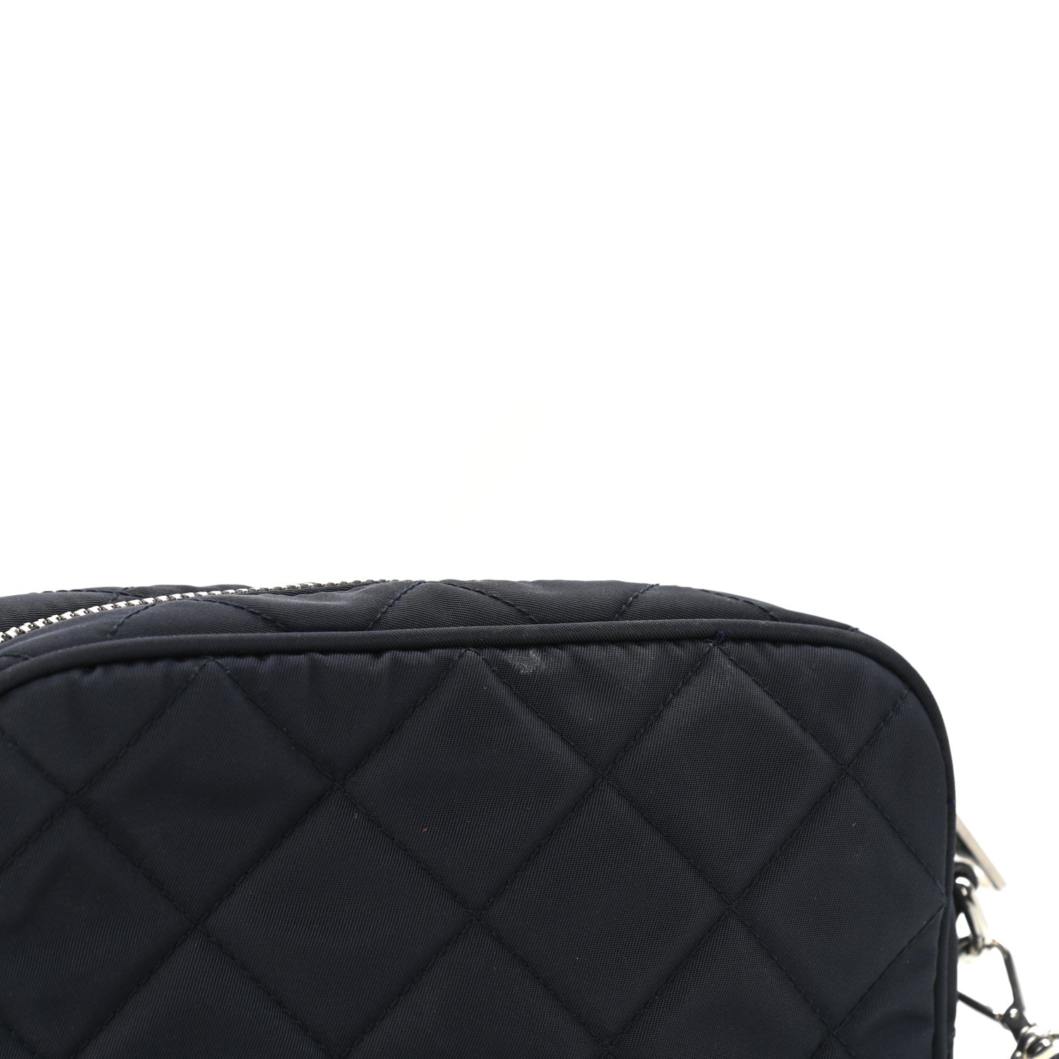 Prada Nylon Tessuto Impuntu Quilted Crossbody Bag Baltico 9 of 10