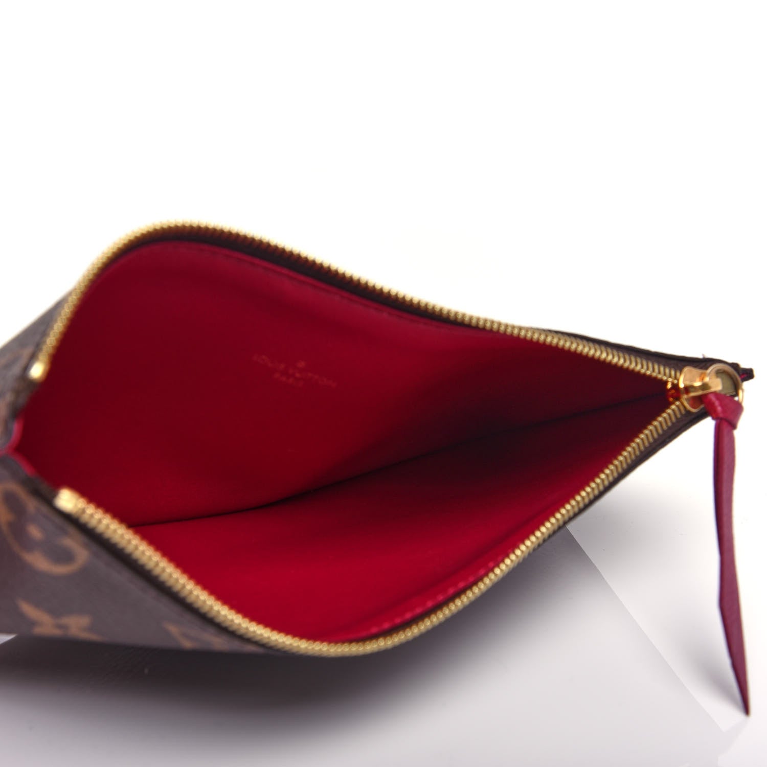 Louis Vuitton Monogram Felicie Chain Wallet Zippered Insert Fuchsia 5 of 9