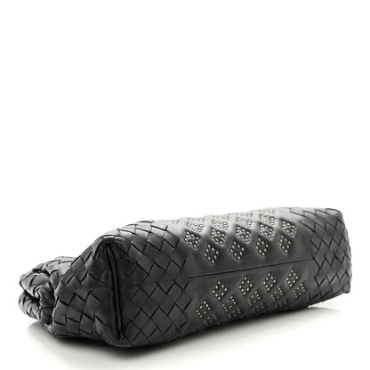 Bottega Veneta Nappa Intrecciato Studded The Lauren 1980 Clutch Black 4 of 6