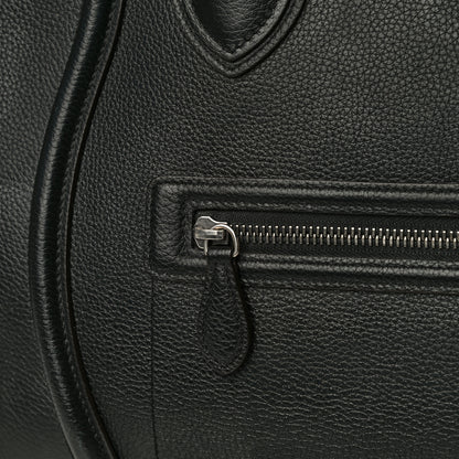 Celine Drummed Calfskin Mini Luggage Black 12 of 14