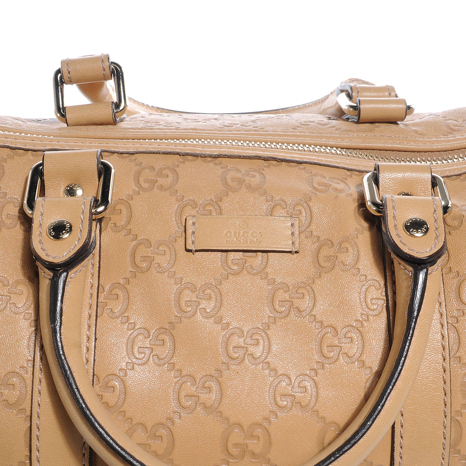 Gucci Guccissima Medium Joy Boston Beige 6 of 11