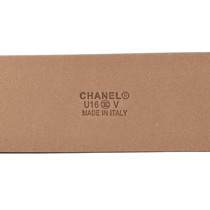 Chanel Calfskin Belt 95 38 Black 5 of 7