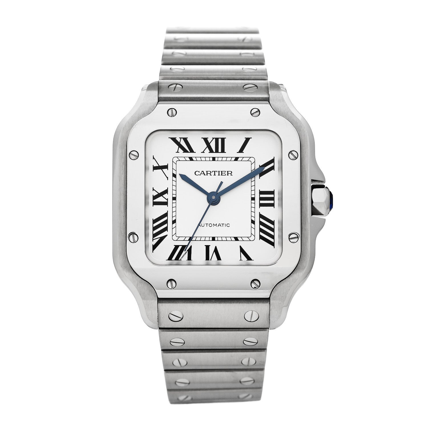 Cartier Stainless Steel 35mm Santos de Cartier Automatic Watch 1 of 5