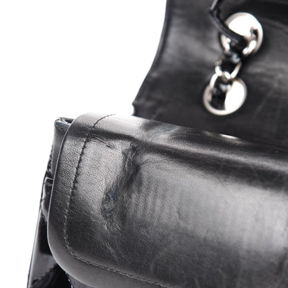 Chanel Patent Quilted Medium Double Flap Black 10 of 19