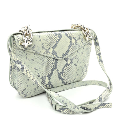 Bottega Veneta Snakeskin Mount Envelope Bag Green 3 of 10