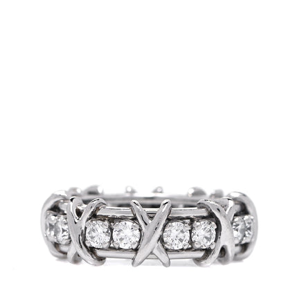 Tiffany Platinum Diamond Schlumberger Sixteen Stone Ring 49 5 3 of 5