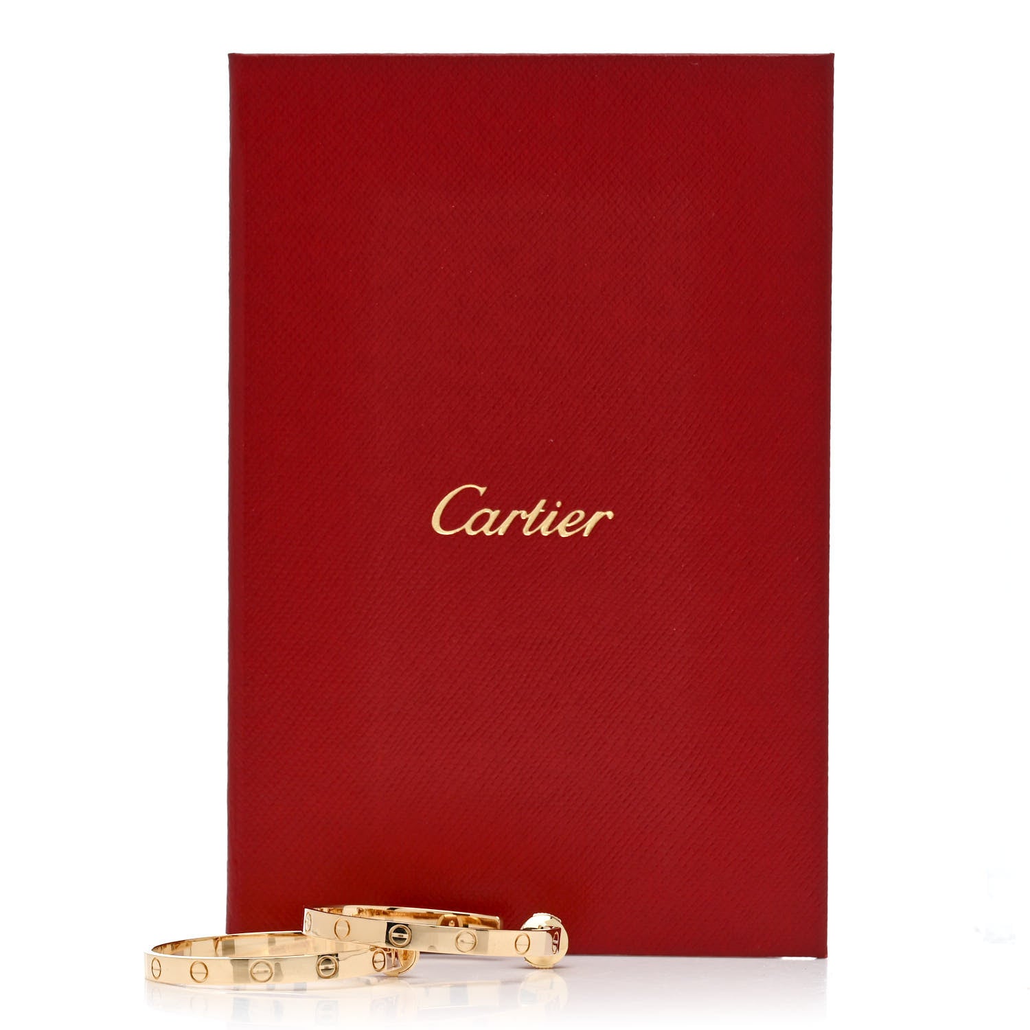 Cartier 18K Yellow Gold Large LOVE Hoop Earrings 5 of 5