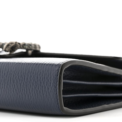 Gucci Dollar Calfskin Crystal Mini Dionysus Chain Wallet Blue Agata Black Diamond 12 of 12