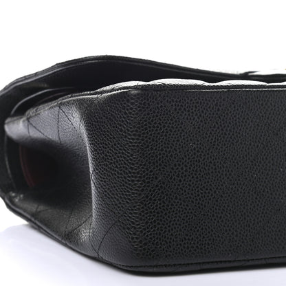 Chanel Caviar Quilted Jumbo Double Flap Black 8 of 9
