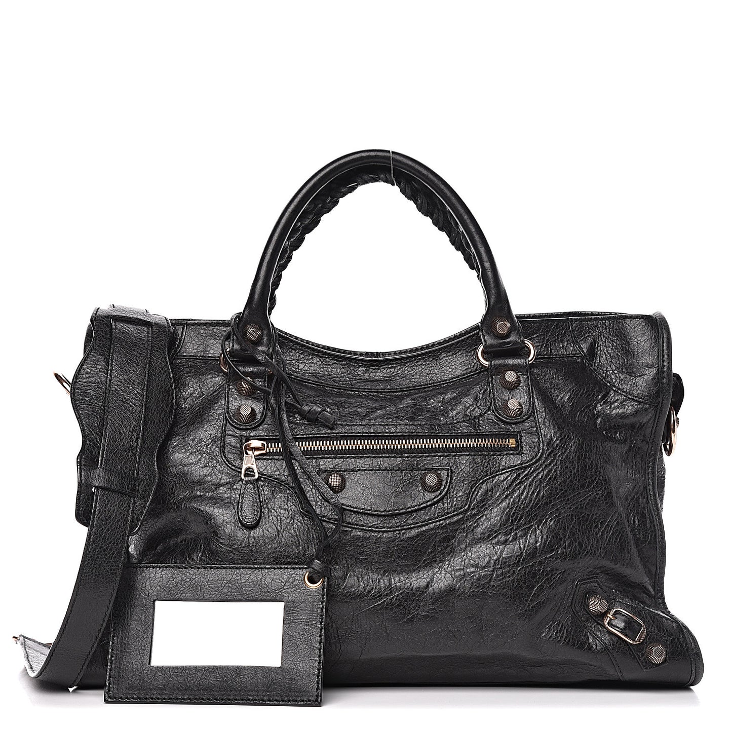 Agneau Giant 12 Rose Gold Hardware City Black