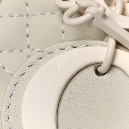 Christian Dior Ultra Matte Calfskin Cannage Mini Lady Dior White 15 of 20