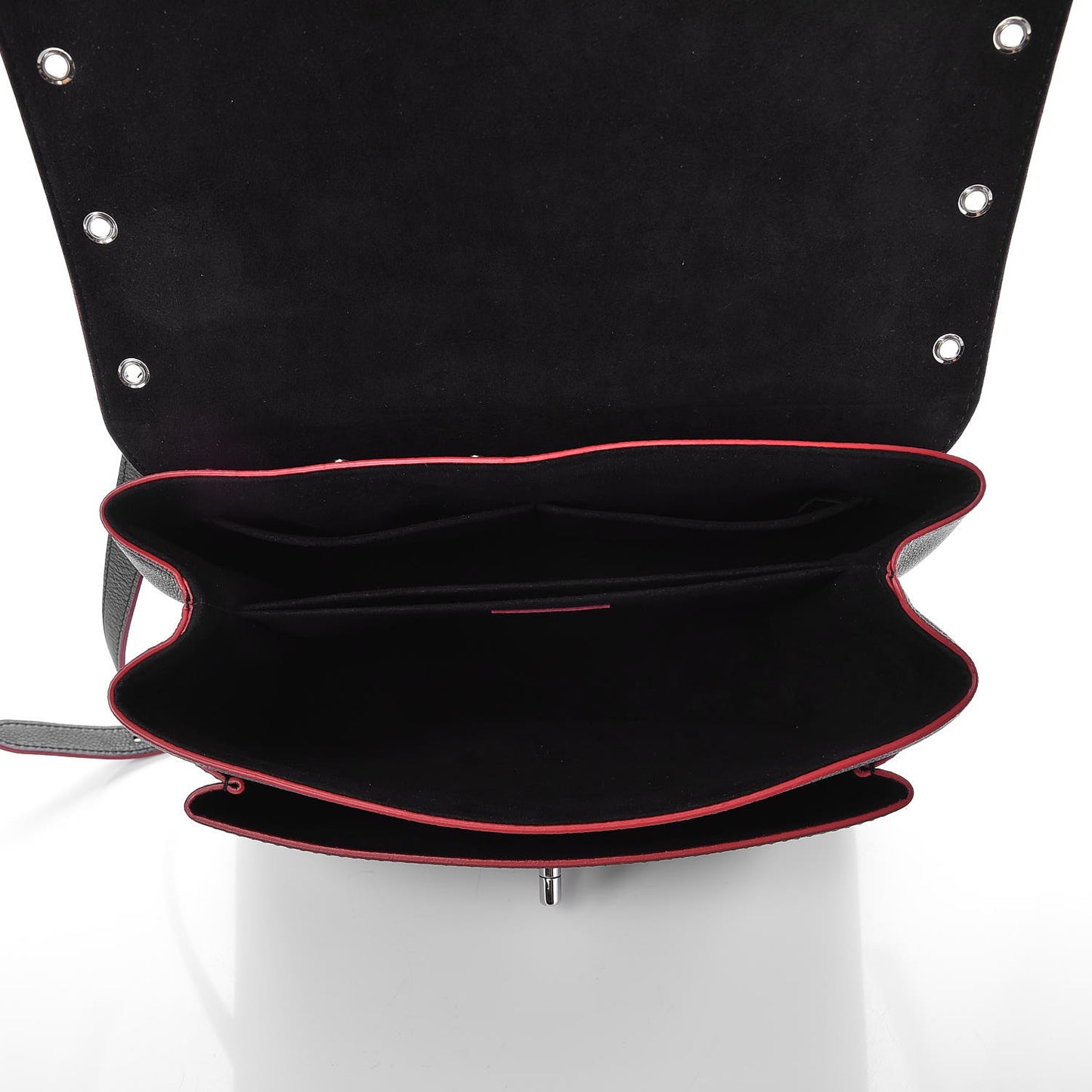 Soft Calfskin My Lockme Rivets Black