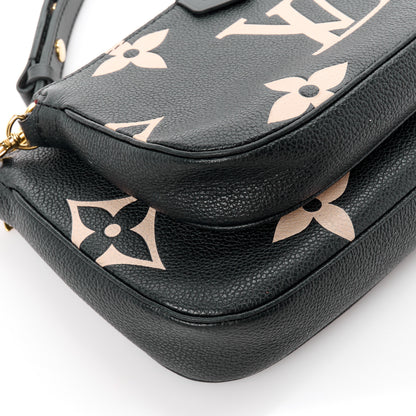 Louis Vuitton Empreinte Monogram Giant Multi Pochette Accessories Black Beige 12 of 14