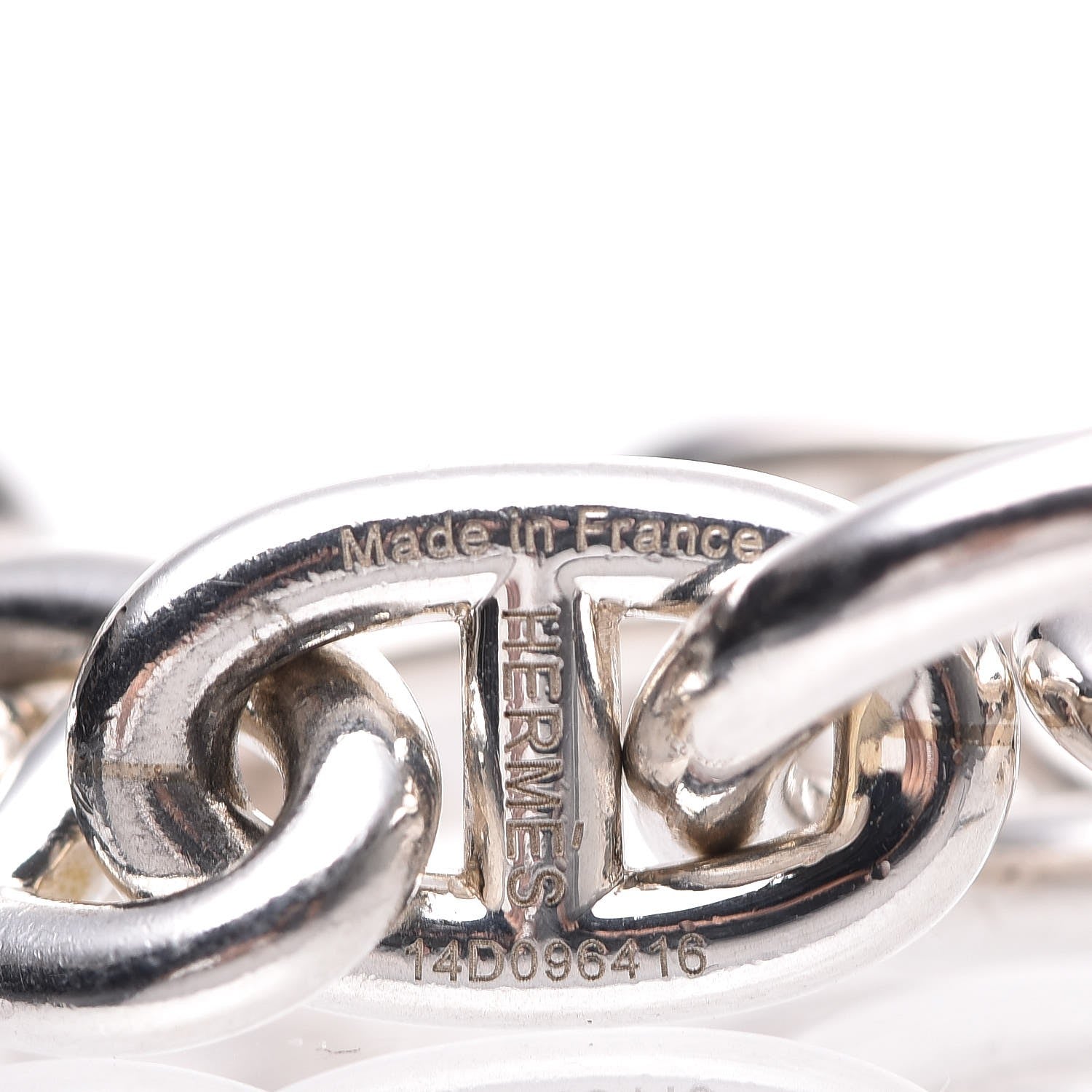 Hermes Sterling Silver Small Chaine D'Ancre Bracelet 18 5 of 6