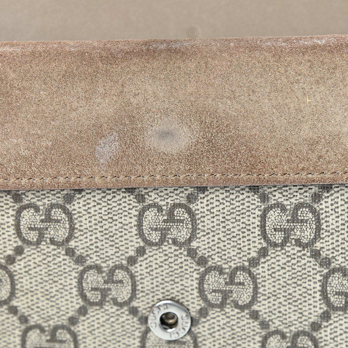 GG Supreme Monogram Super Mini Dionysus Shoulder Bag Taupe