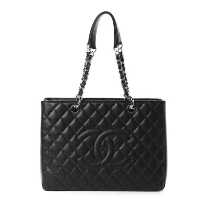 Chanel Caviar Quilted Grand Shopping Tote GST Black 1 of 10