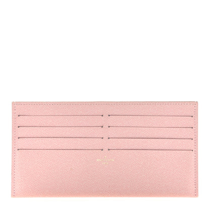 Louis Vuitton Calfskin Felicie Card Holder Insert Rose Ballerine 1 of 6