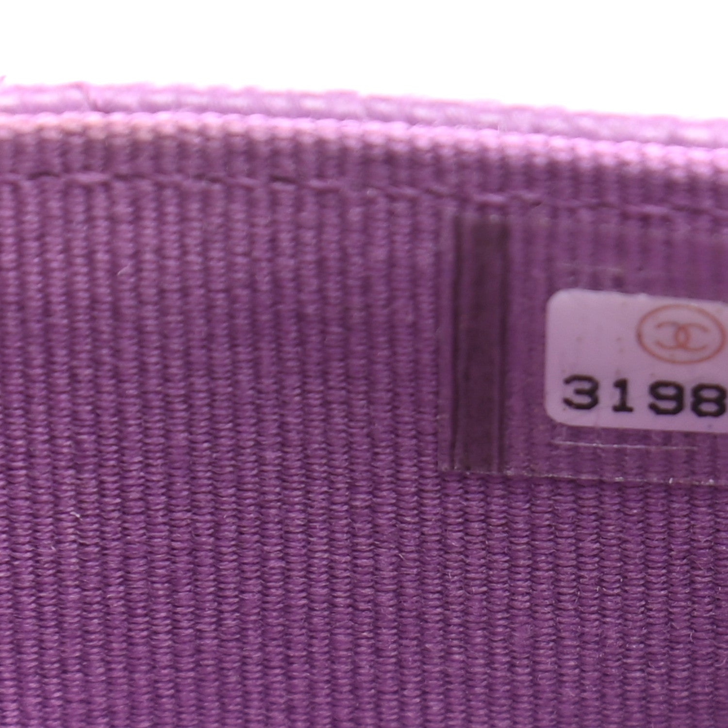 Chanel Caviar Quilted Flap Card Holder Wallet Purple 8 of 9