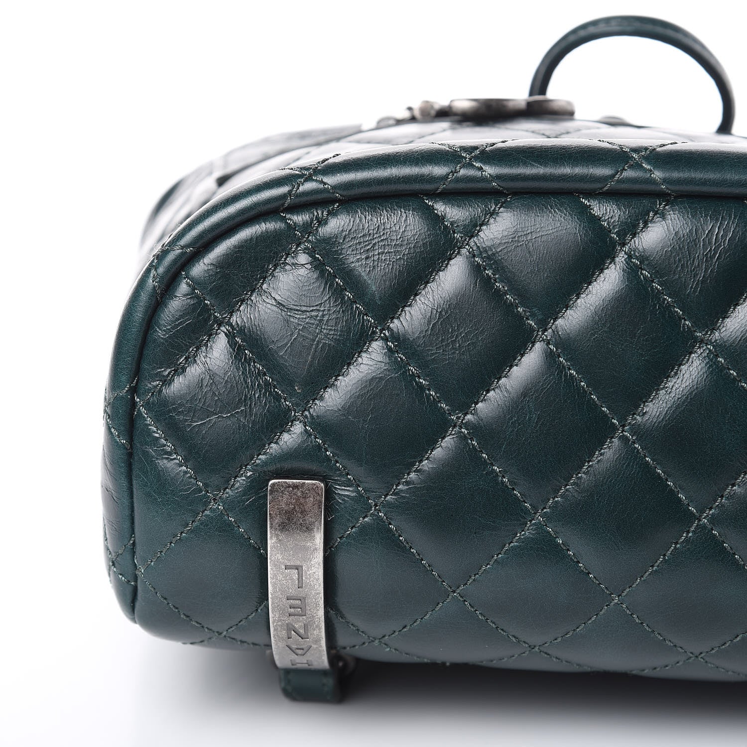 Chanel Glazed Calfskin Quilted Small Salzburg Mountain Backpack Dark Green 11 of 13