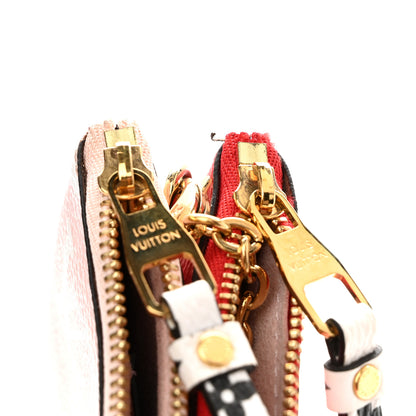 Louis Vuitton Monogram Giant Double Zip Pochette Rouge 10 of 10