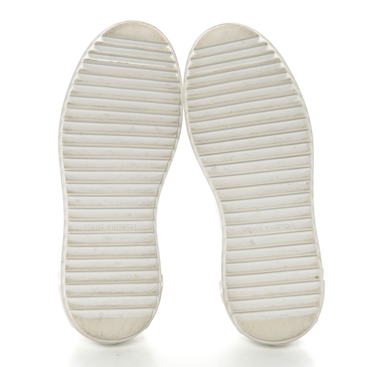 Louis Vuitton Lambskin Embossed Monogram Time Out Sneakers 36 White 5 of 11