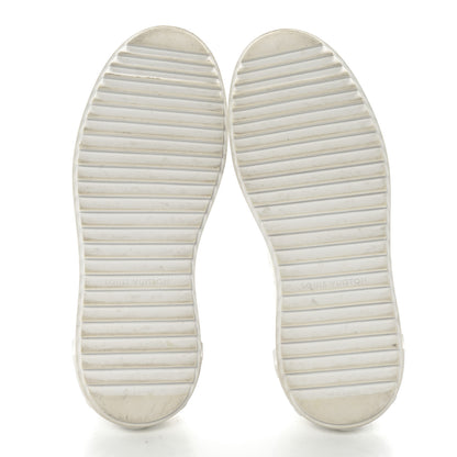 Louis Vuitton Lambskin Embossed Monogram Time Out Sneakers 36 White 5 of 11