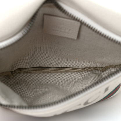 Gucci Grained Calfskin Small Logo Belt Bag White 5 of 9