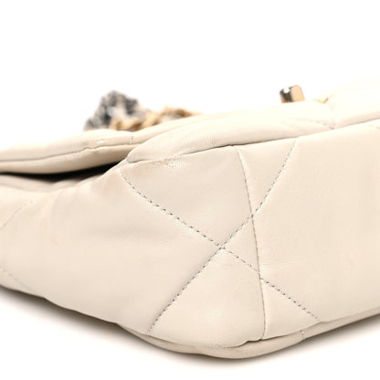 Chanel Goatskin Quilted Medium Chanel 19 Flap Beige 9 of 10