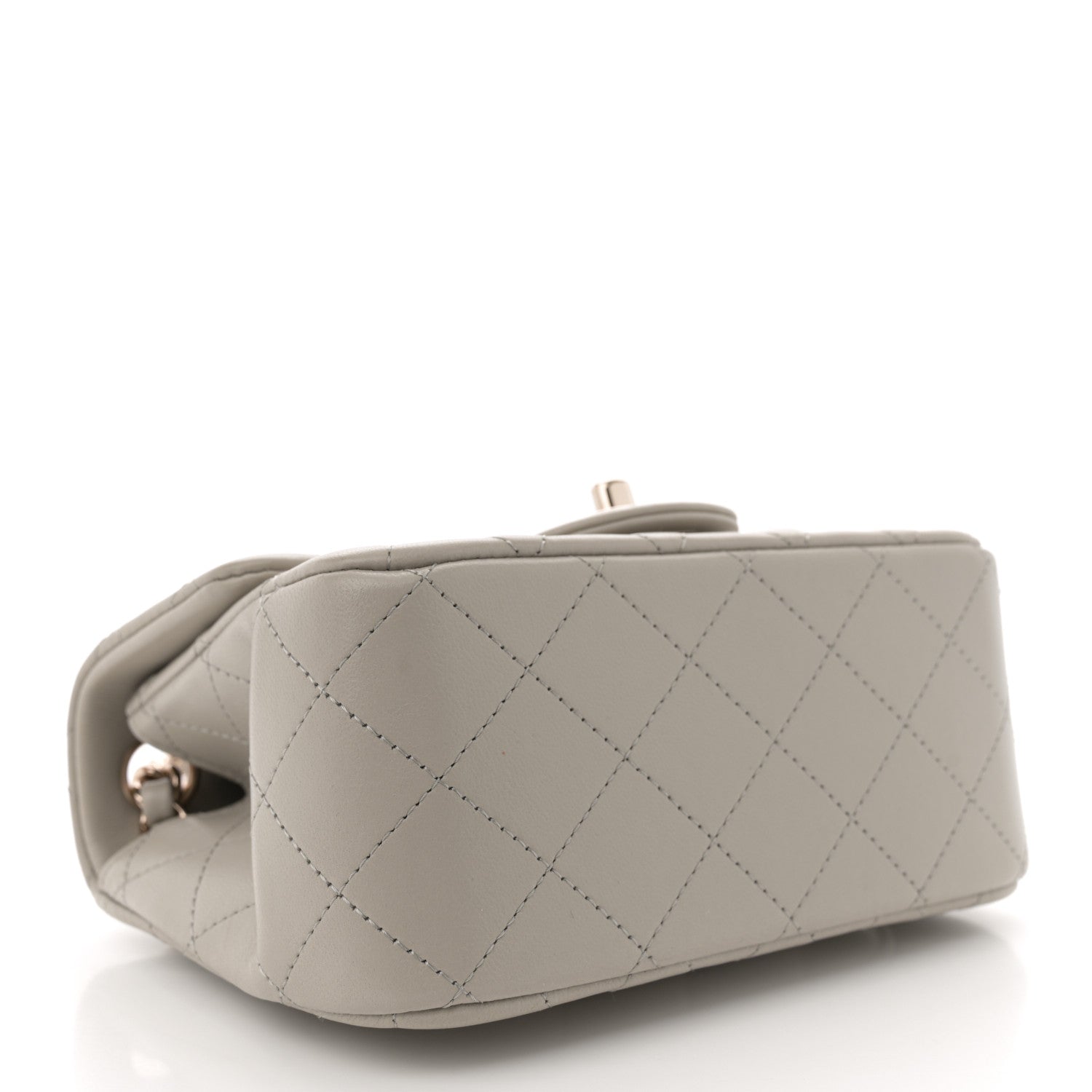 Chanel Lambskin Quilted Mini Square Flap Grey 4 of 11