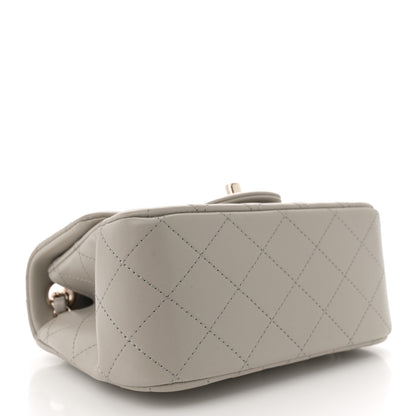 Chanel Lambskin Quilted Mini Square Flap Grey 4 of 11