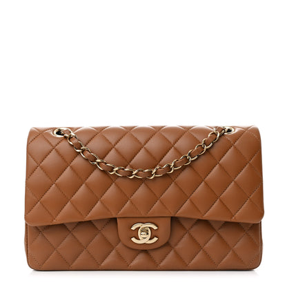 Chanel Lambskin Quilted Medium Double Flap Brown 1 of 11