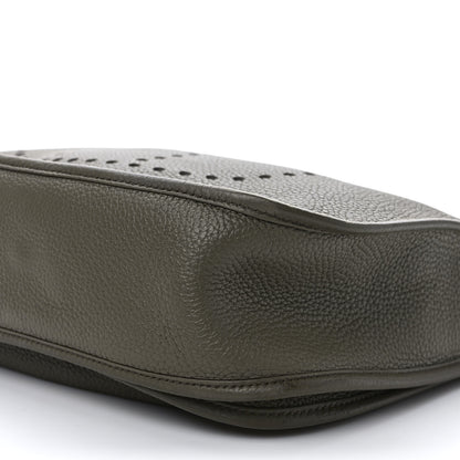 Hermes Taurillon Clemence Evelyne III GM Vert Olive 9 of 9