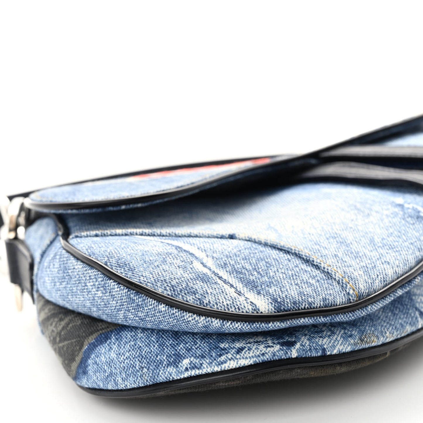 CHRISTIAN DIOR Denim Speedway Saddle Bag