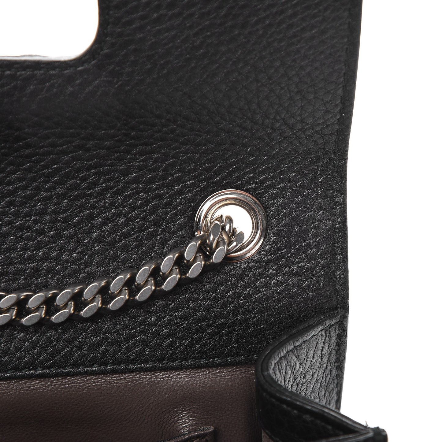 Calfskin Small Studded Miss Bamboo Shoulder Bag Black