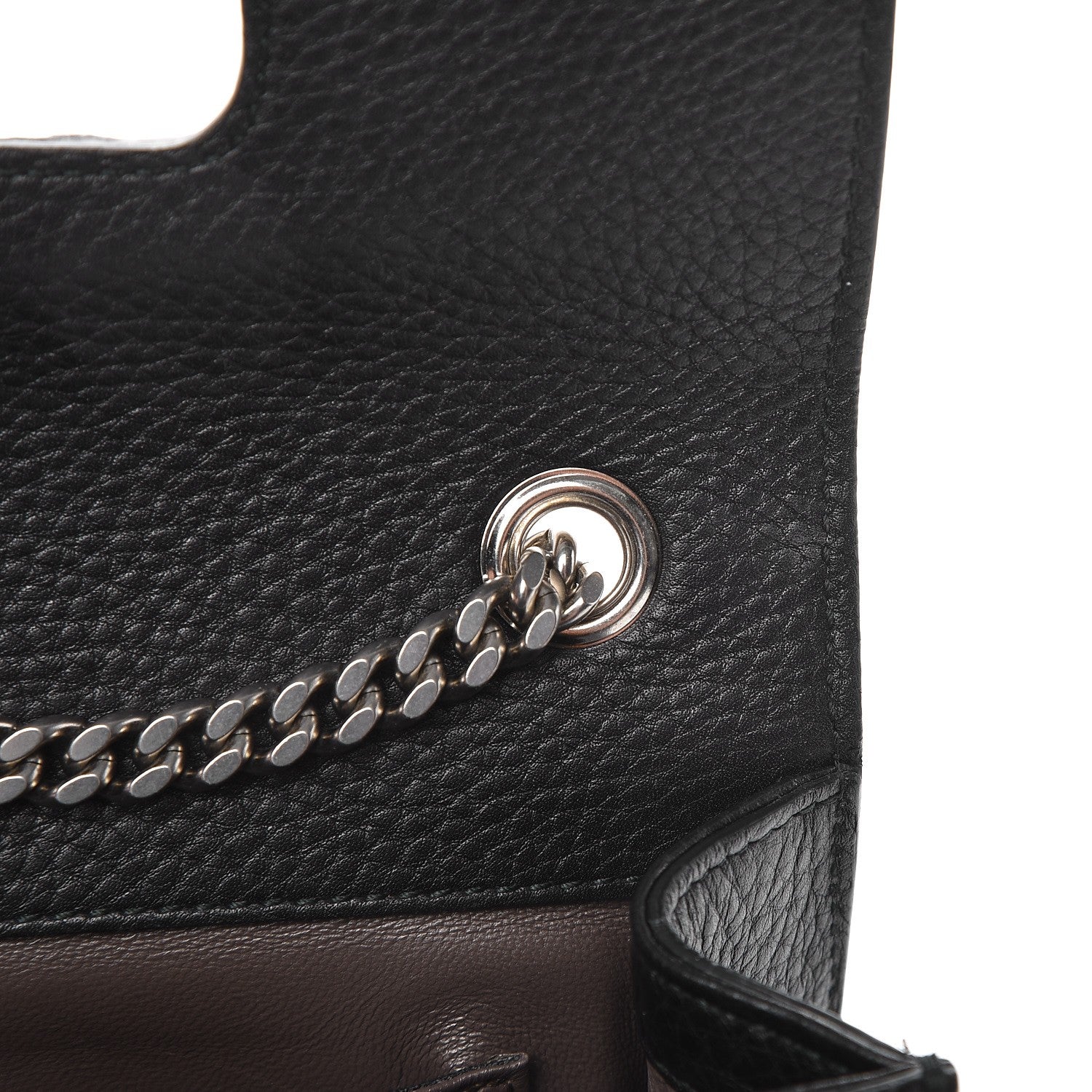 Gucci Calfskin Small Studded Miss Bamboo Shoulder Bag Black 8 of 9