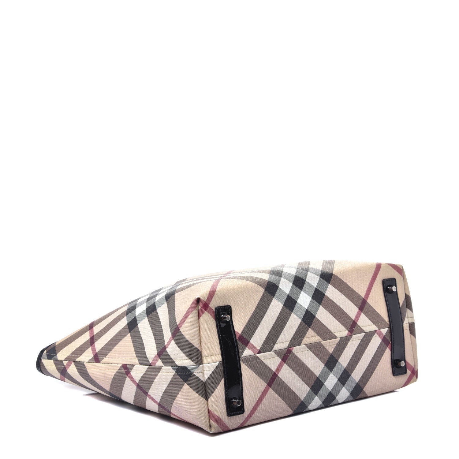Burberry Supernova Check Stanton Tote Black 4 of 9