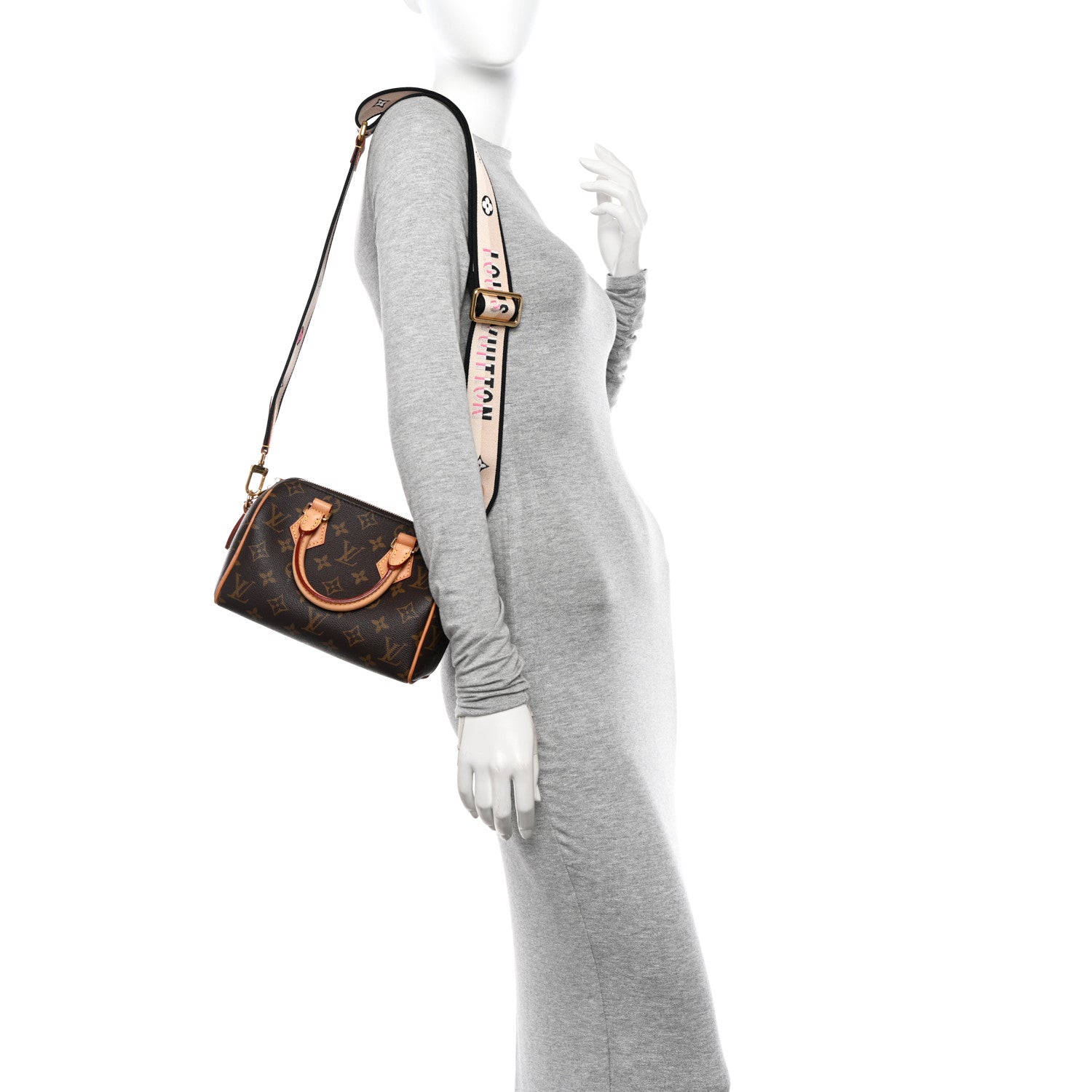 Louis Vuitton Monogram Speedy Bandouliere 20 Black 2 of 11