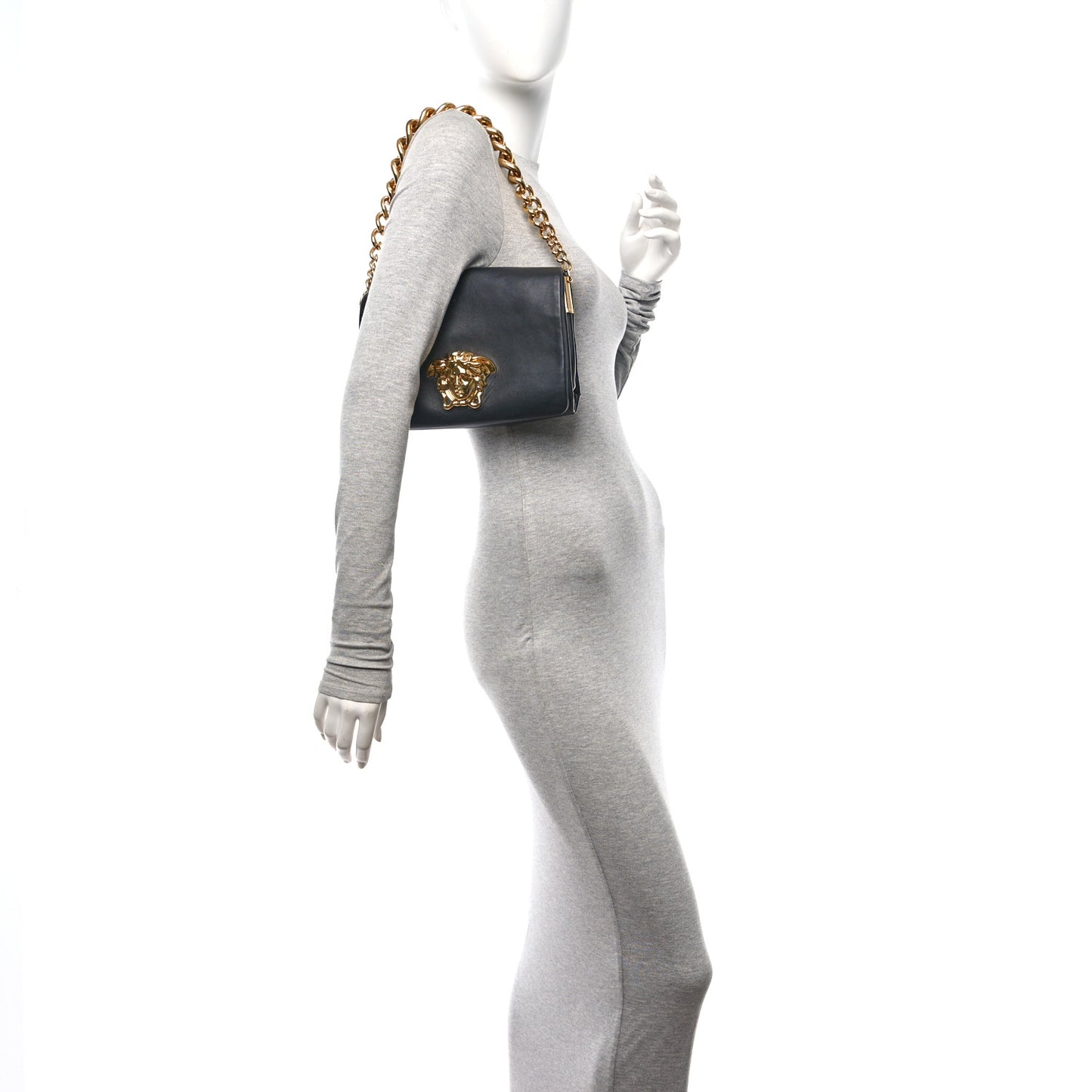 Nappa Palazzo Sultan Shoulder Bag Black