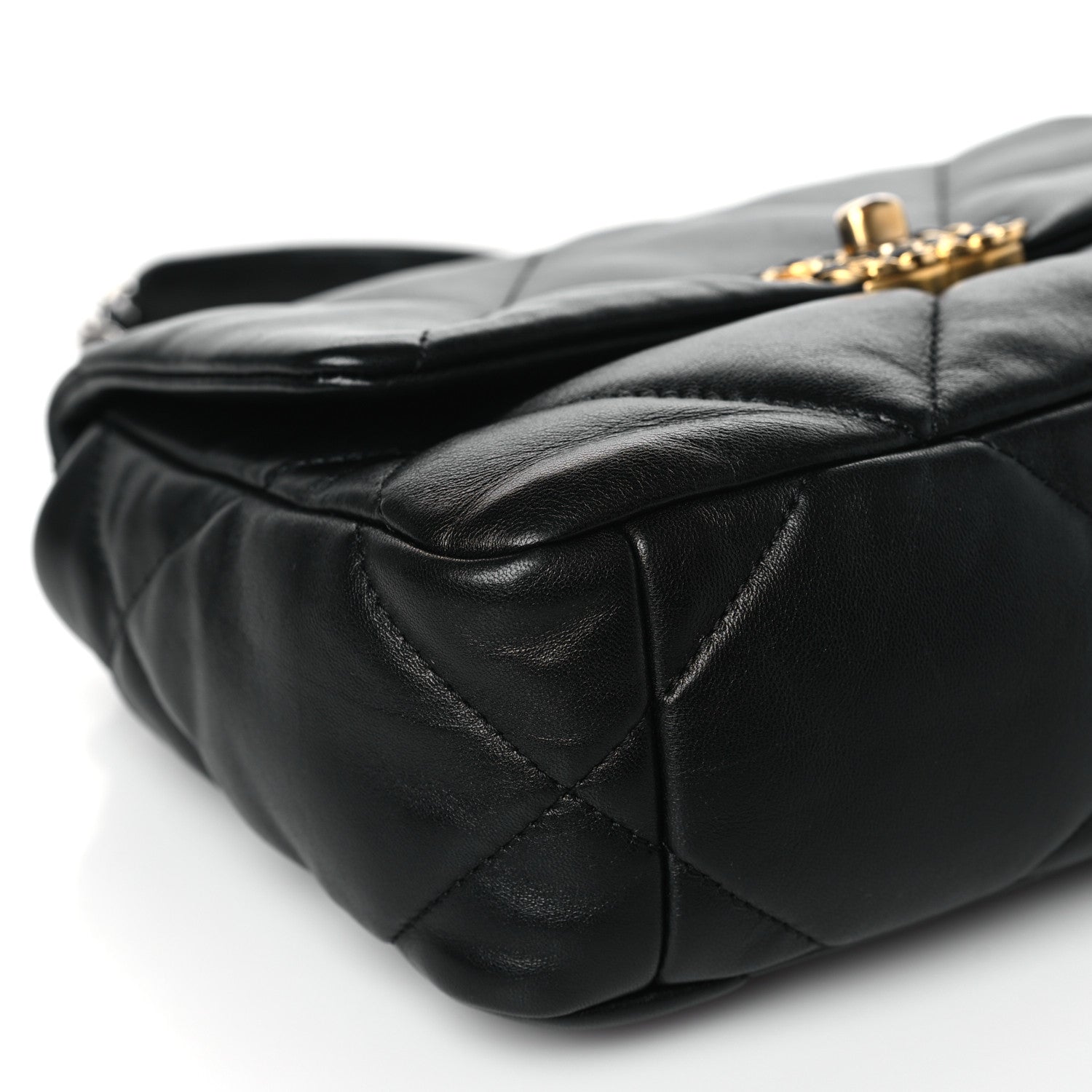 Chanel Lambskin Quilted Medium Chanel 19 Flap Black 9 of 12