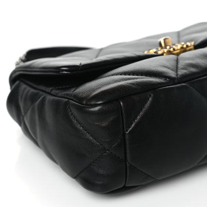 Chanel Lambskin Quilted Medium Chanel 19 Flap Black 9 of 12