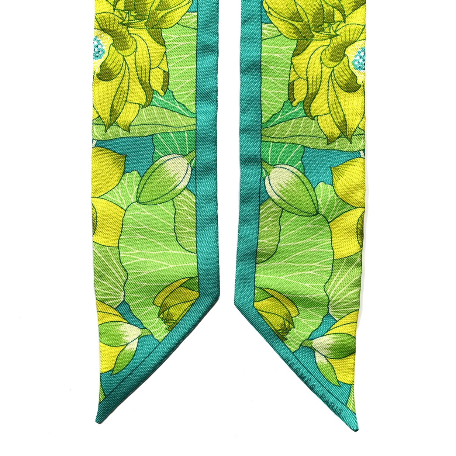 Hermes Silk Fleurs de Lotus Twilly 5 of 5