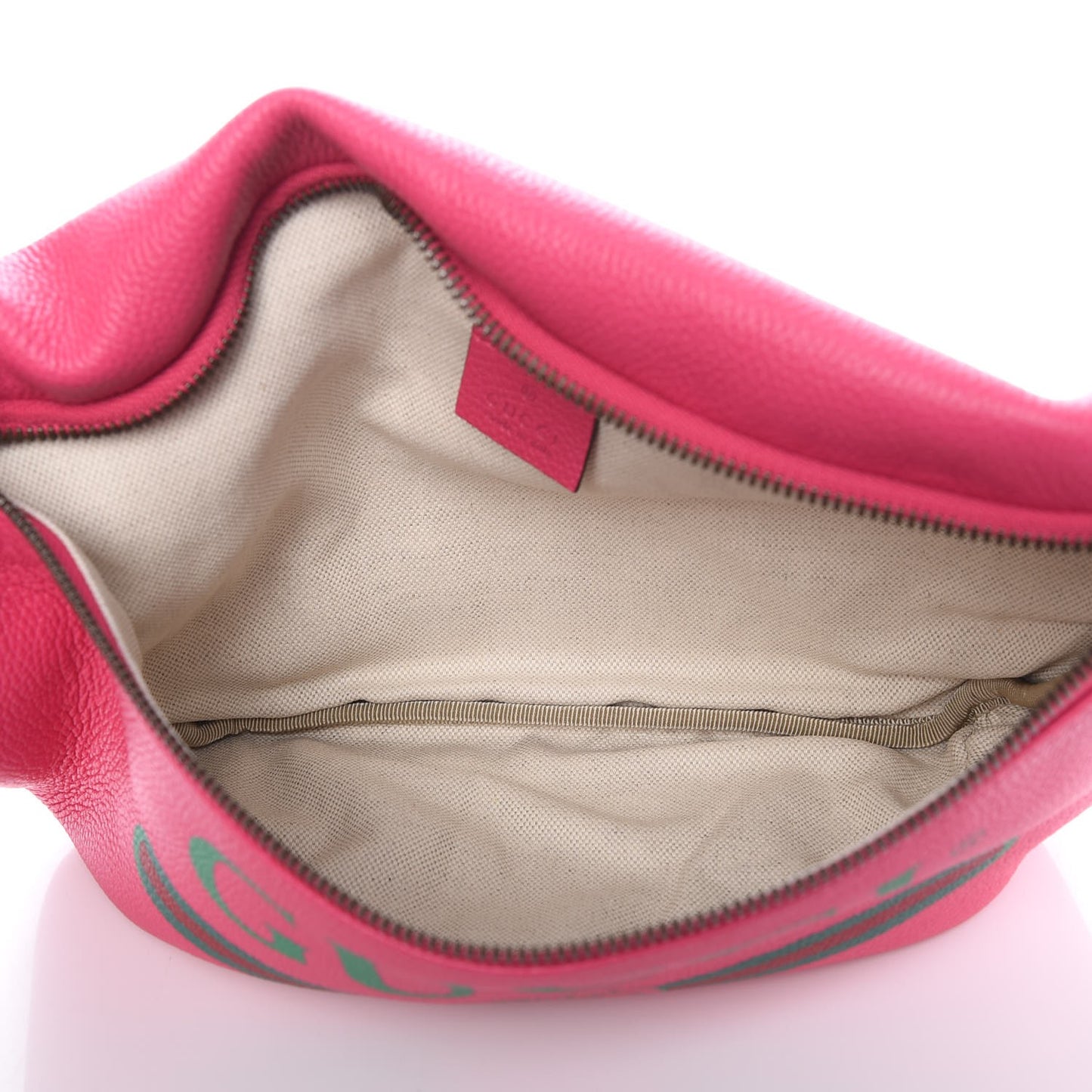 Grained Calfskin Logo Belt Bag Pink