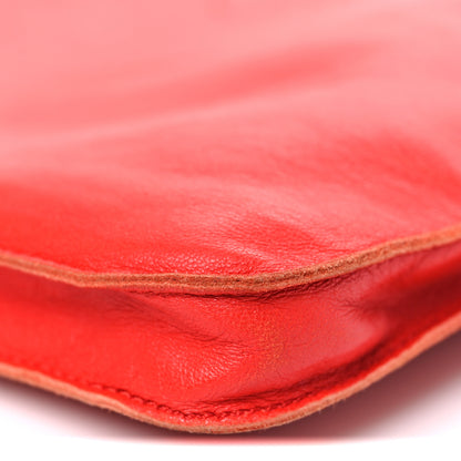 Hermes Lambskin Clou De Selle Pouch Rouge 10 of 11