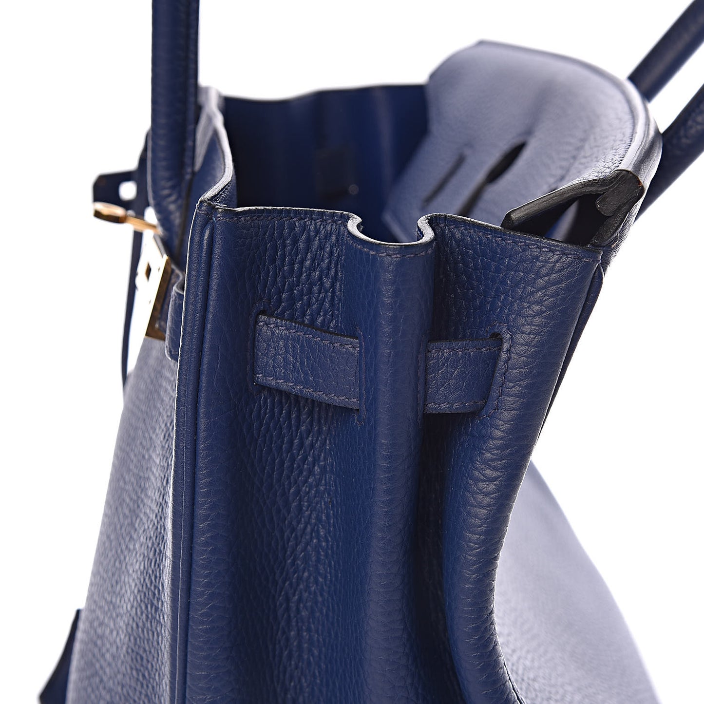 Taurillon Clemence Birkin 35 Bleu Saphir