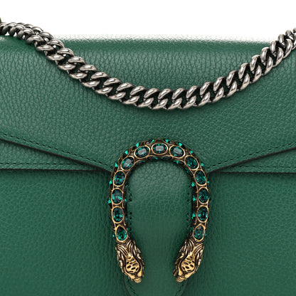 Gucci Pebbled Calfskin Small Dionysus Shoulder Bag Emerald 8 of 10